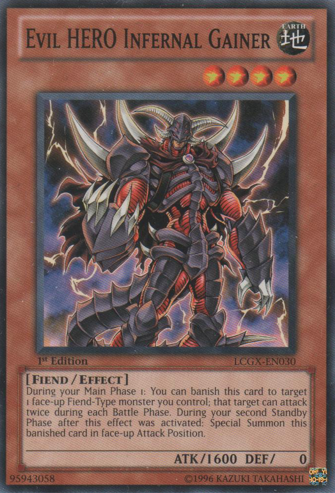 Evil HERO Infernal Gainer [LCGX-EN030] Common | Odin's Place