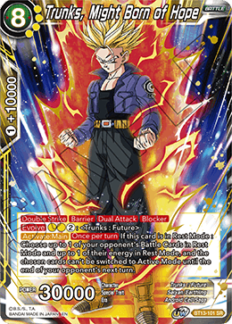 Trunks, Might Born of Hope (BT13-101) [Supreme Rivalry] | Odin's Place