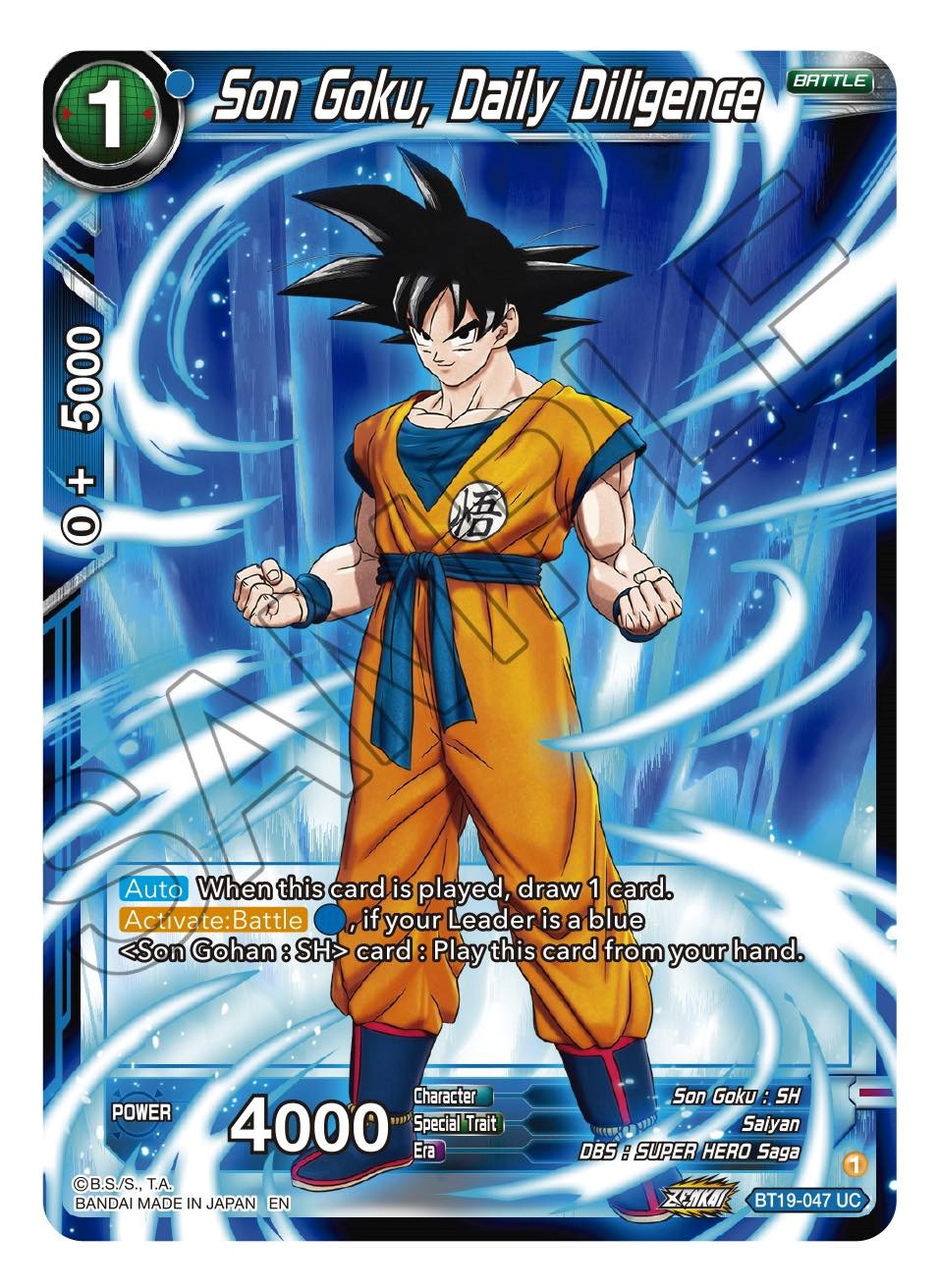 Son Goku, Daily Diligence (BT19-047) [Fighter's Ambition] | Odin's Place