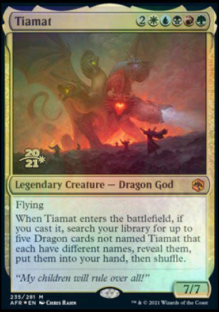 Tiamat [Dungeons & Dragons: Adventures in the Forgotten Realms Prerelease Promos] | Odin's Place