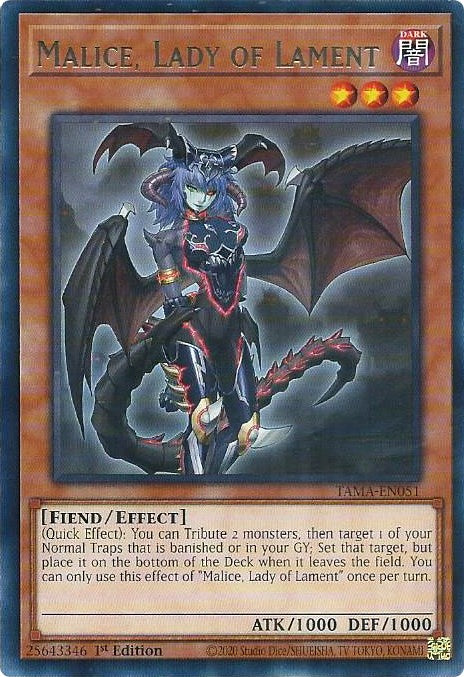 Malice, Lady of Lament [TAMA-EN051] Rare | Odin's Place