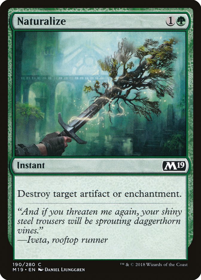 Naturalize (190) [Core Set 2019] | Odin's Place