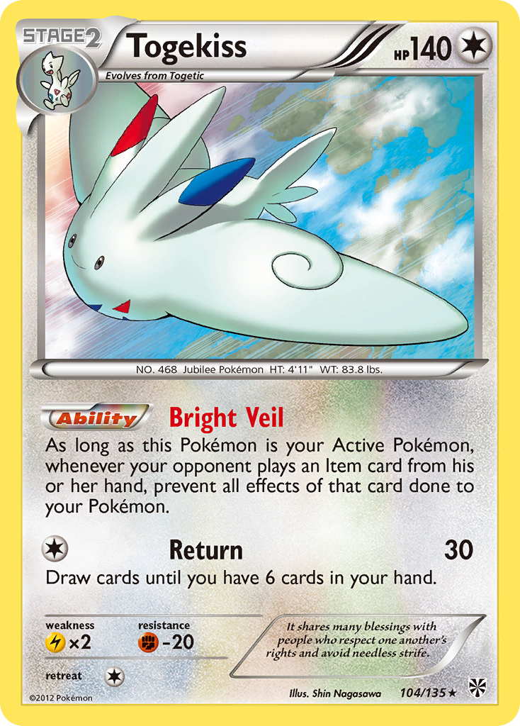 Togekiss (104/135) [Black & White: Plasma Storm] | Odin's Place