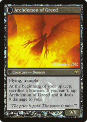 Ravenous Demon // Archdemon of Greed [Dark Ascension Prerelease Promos] | Odin's Place