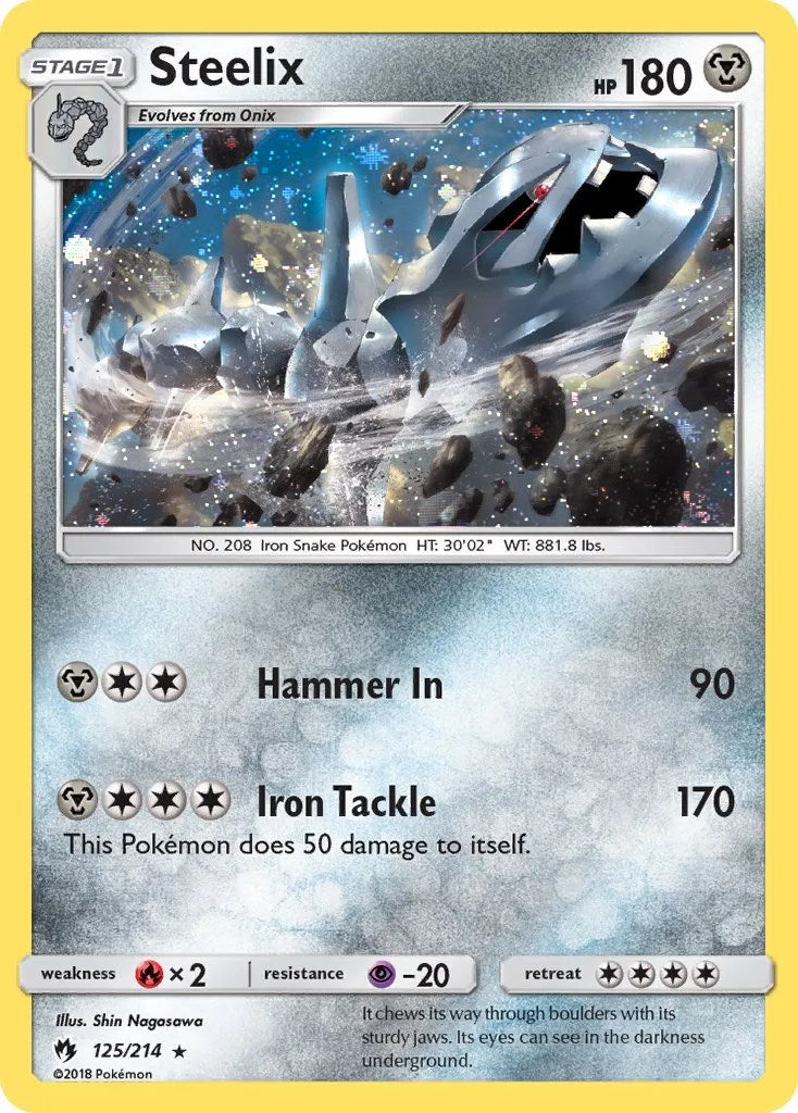 Steelix (125/214) (Cosmos Holo) [Sun & Moon: Lost Thunder] | Odin's Place