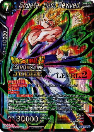 Gogeta, Hero Revived (Level 2) (BT5-038) [Judge Promotion Cards] | Odin's Place