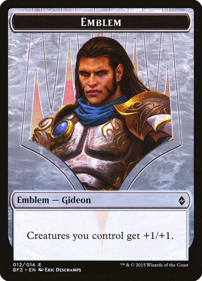 Gideon, Ally of Zendikar Emblem (12) [Battle for Zendikar Tokens] | Odin's Place