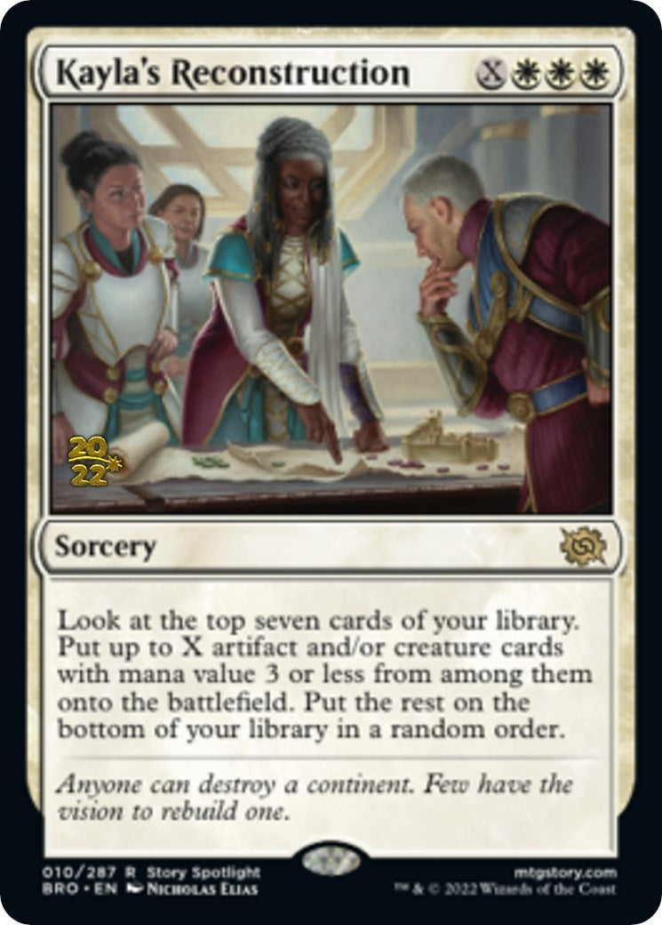 Kayla's Reconstruction [The Brothers' War Prerelease Promos] | Odin's Place