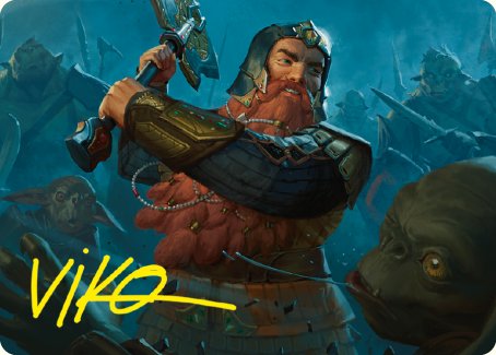 Gimli, Counter of Kills Art Card (10/81) [The Lord of the Rings: Tales of Middle-earth Art Series] | Odin's Place