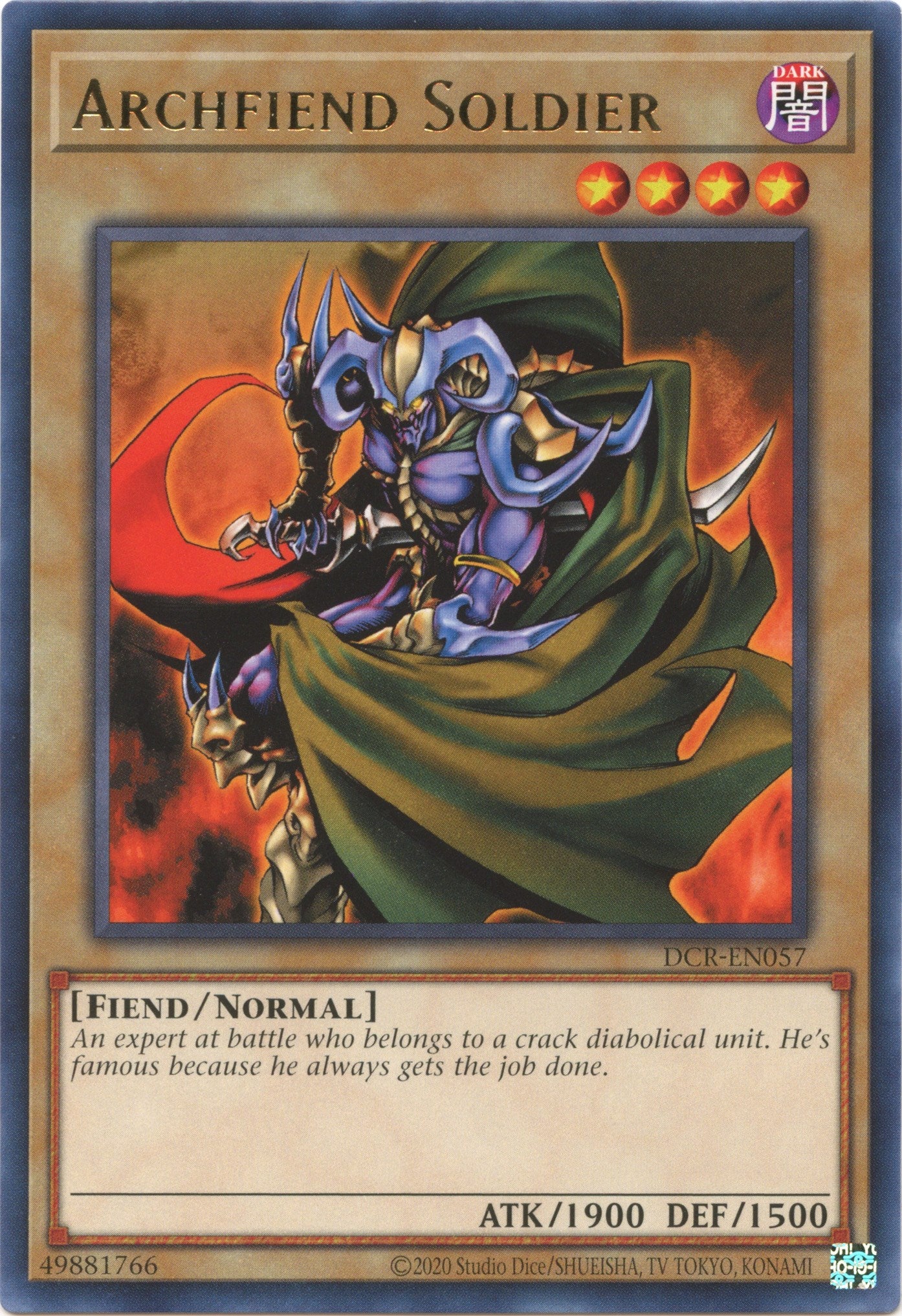 Archfiend Soldier (25th Anniversary) [DCR-EN057] Rare | Odin's Place