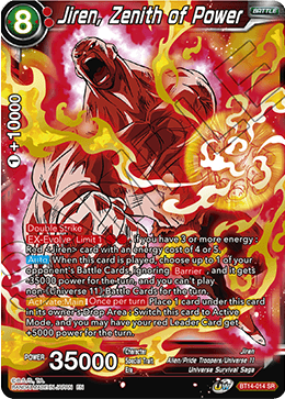 Jiren, Zenith of Power (BT14-014) [Cross Spirits] | Odin's Place