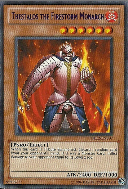 Thestalos the Firestorm Monarch (Purple) [DL12-EN007] Rare | Odin's Place