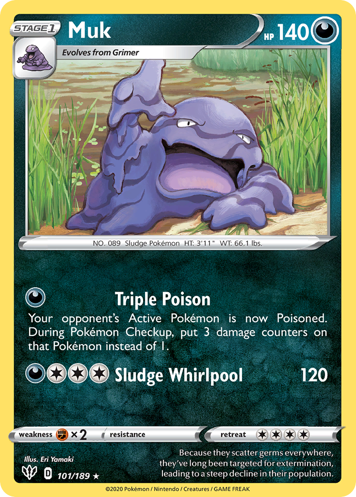 Muk (101/189) [Sword & Shield: Darkness Ablaze] | Odin's Place