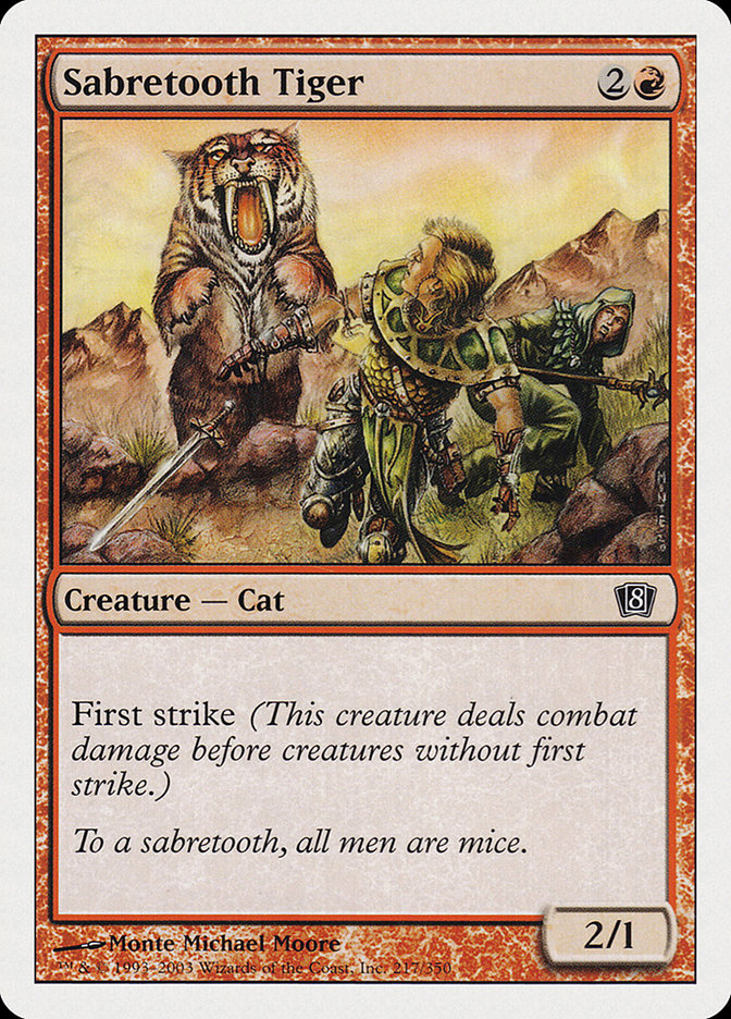 Sabretooth Tiger (217) [Eighth Edition] | Odin's Place