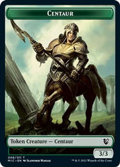 Centaur // Wolf Double-Sided Token [Innistrad: Midnight Hunt Commander Tokens] | Odin's Place