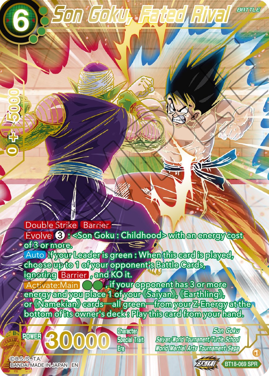 Son Goku, Fated Rival (SPR) (BT18-069) [Dawn of the Z-Legends] | Odin's Place