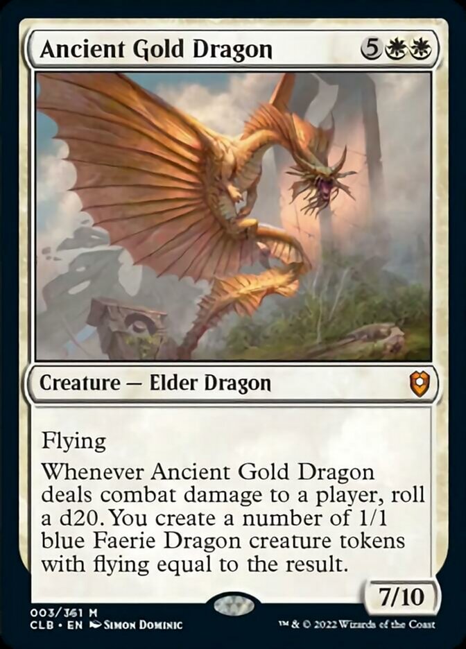 Ancient Gold Dragon [Commander Legends: Battle for Baldur's Gate] | Odin's Place