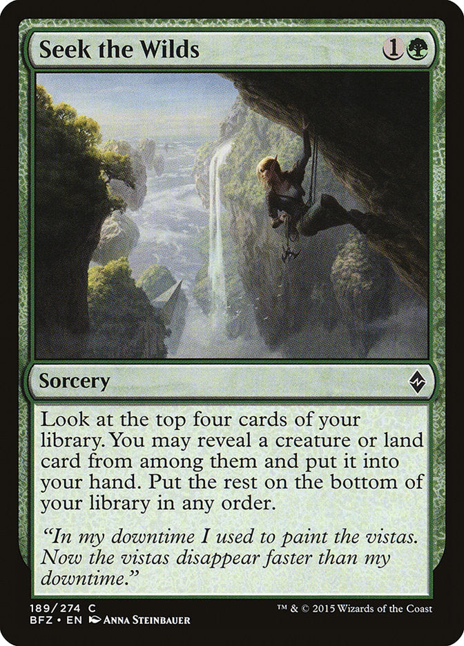 Seek the Wilds (189) [Battle for Zendikar] | Odin's Place