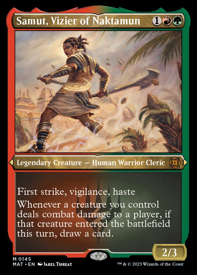 Samut, Vizier of Naktamun (Foil Etched) [March of the Machine: The Aftermath] | Odin's Place