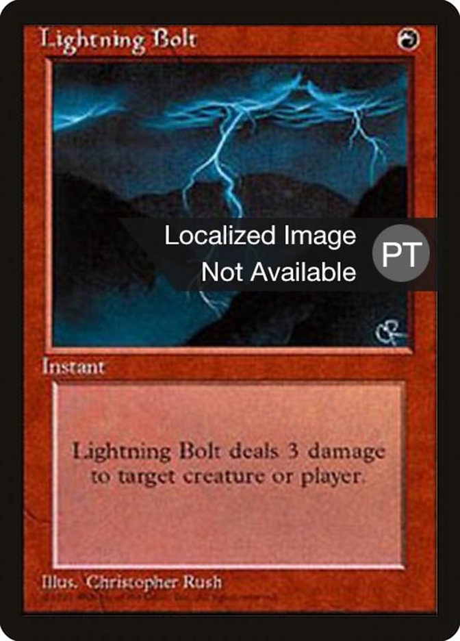 Lightning Bolt [Fourth Edition (Foreign Black Border)] | Odin's Place