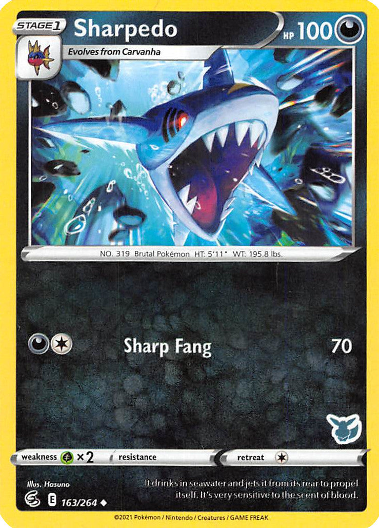 Sharpedo (163/264) (Eevee Deck) [Battle Academy 2022] | Odin's Place