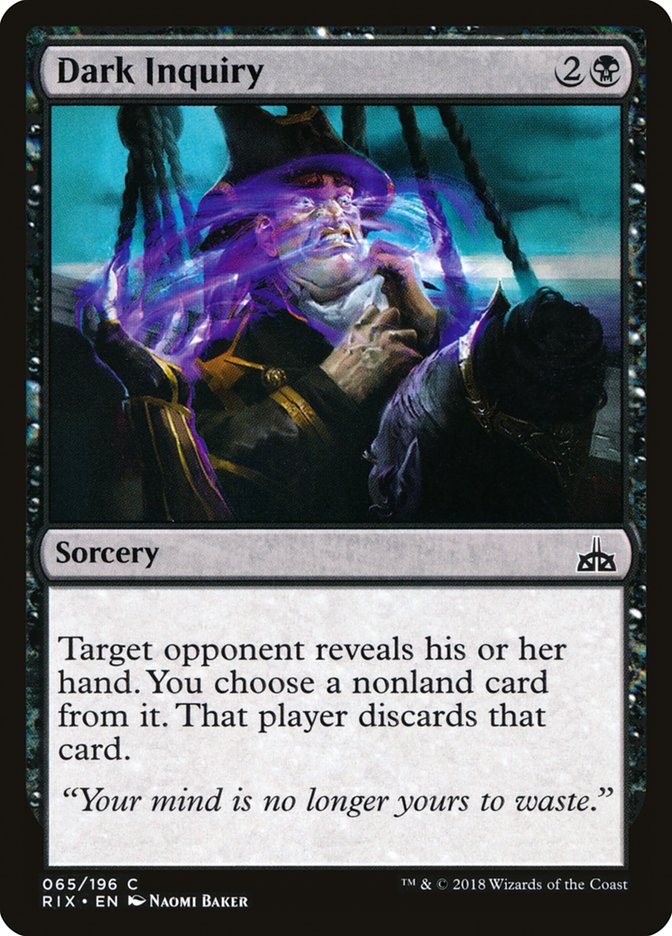 Dark Inquiry (65) [Rivals of Ixalan] | Odin's Place