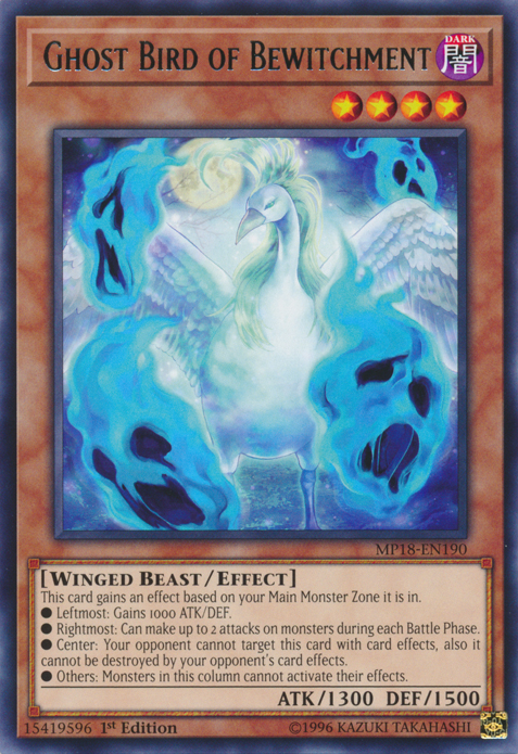 Ghost Bird of Bewitchment [MP18-EN190] Rare | Odin's Place