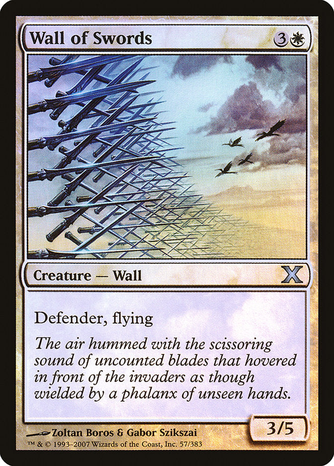 Wall of Swords (Premium Foil) [Tenth Edition] | Odin's Place
