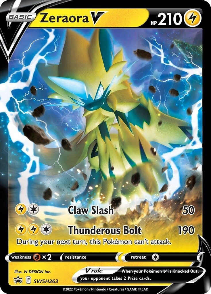 Zeraora V (SWSH263) [Sword & Shield: Black Star Promos] | Odin's Place