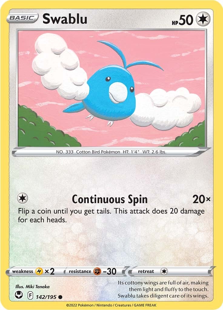 Swablu (142/195) [Sword & Shield: Silver Tempest] | Odin's Place