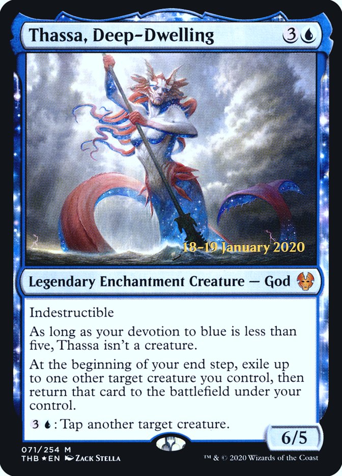 Thassa, Deep-Dwelling [Theros Beyond Death Prerelease Promos] | Odin's Place