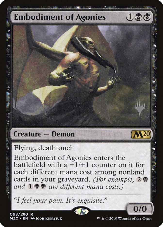 Embodiment of Agonies (Promo Pack) [Core Set 2020 Promos] | Odin's Place