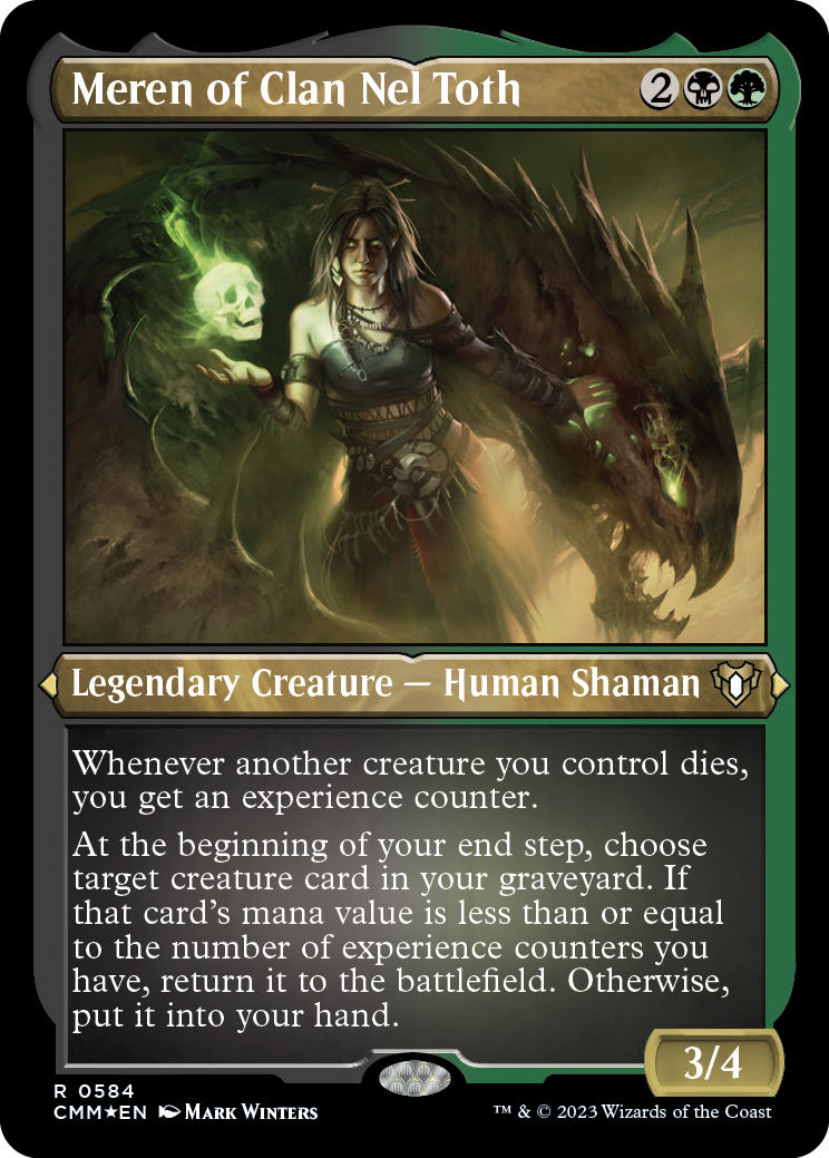 Meren of Clan Nel Toth (Foil Etched) [Commander Masters] | Odin's Place
