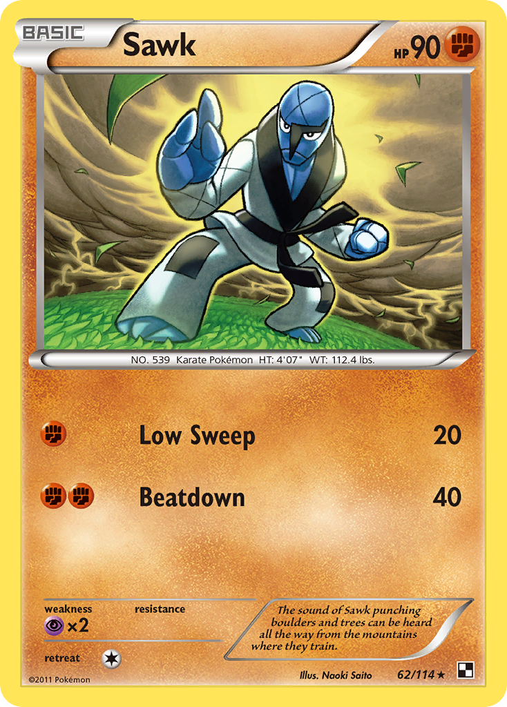 Sawk (62/114) [Black & White: Base Set] | Odin's Place