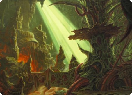 Darkmoss Bridge Art Card [Modern Horizons 2 Art Series] | Odin's Place