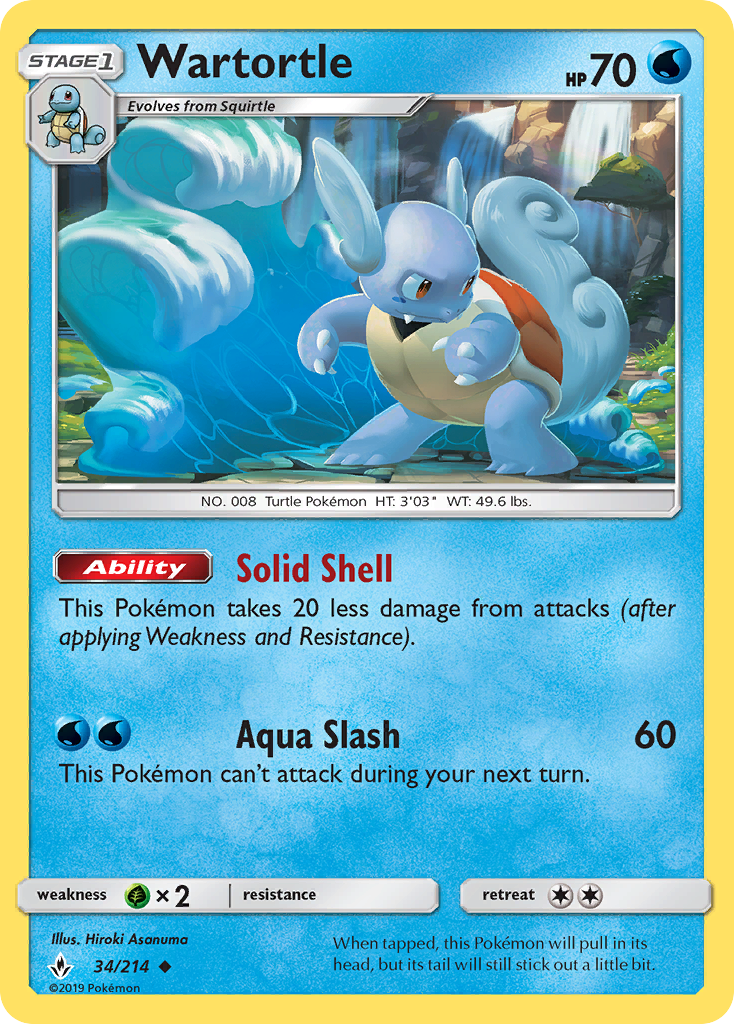 Wartortle (34/214) [Sun & Moon: Unbroken Bonds] | Odin's Place