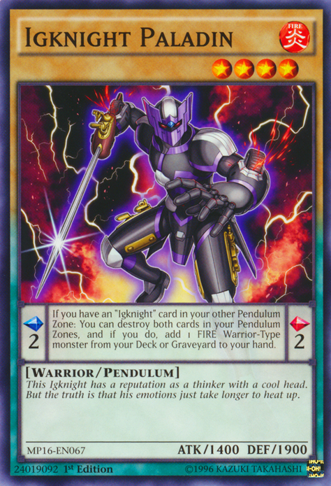 Igknight Paladin [MP16-EN067] Common | Odin's Place