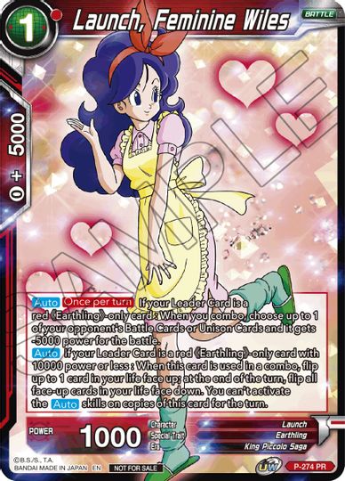 Launch, Feminine Wiles (Event Pack 08) (P-274) [Tournament Promotion Cards] | Odin's Place