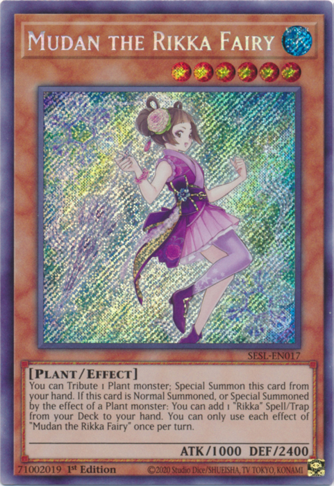 Mudan the Rikka Fairy [SESL-EN017] Secret Rare | Odin's Place