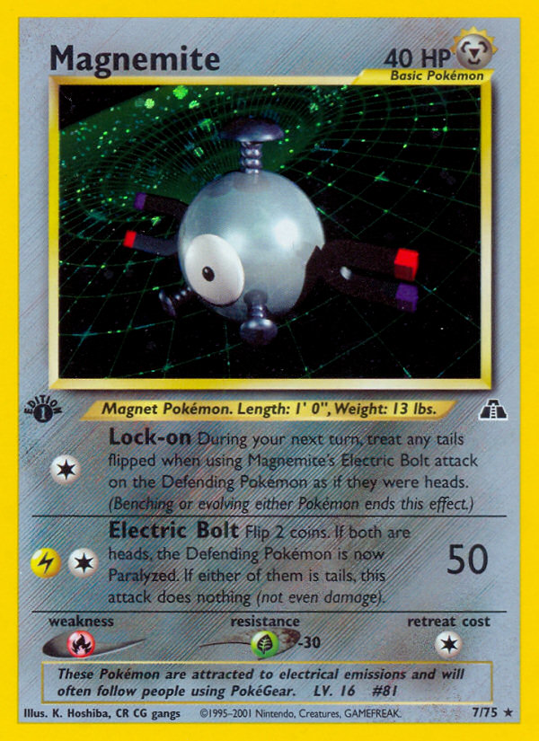 Magnemite (7/75) [Neo Discovery 1st Edition] | Odin's Place