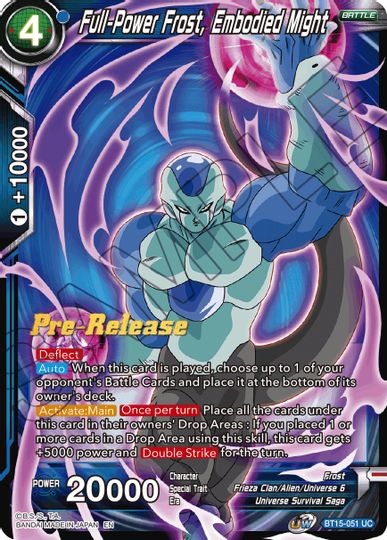 Full-Power Frost, Embodied Might (BT15-051) [Saiyan Showdown Prerelease Promos] | Odin's Place