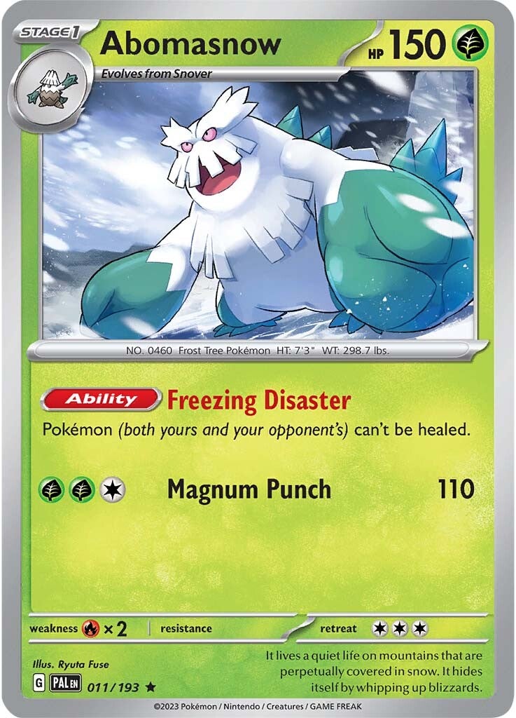 Abomasnow (011/193) [Scarlet & Violet: Paldea Evolved] | Odin's Place