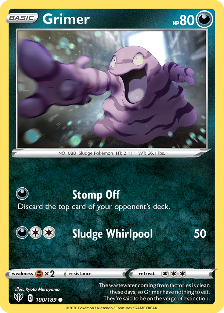 Grimer (100/189) [Sword & Shield: Darkness Ablaze] | Odin's Place
