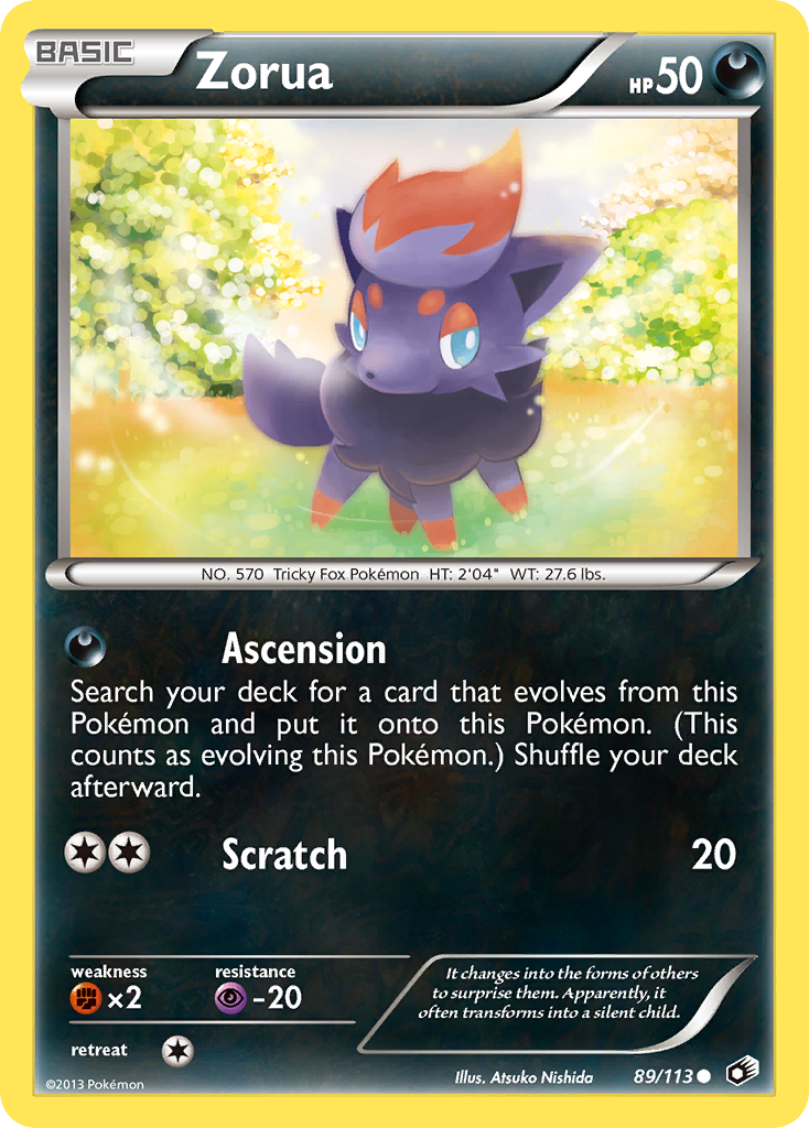 Zorua (89/113) [Black & White: Legendary Treasures] | Odin's Place