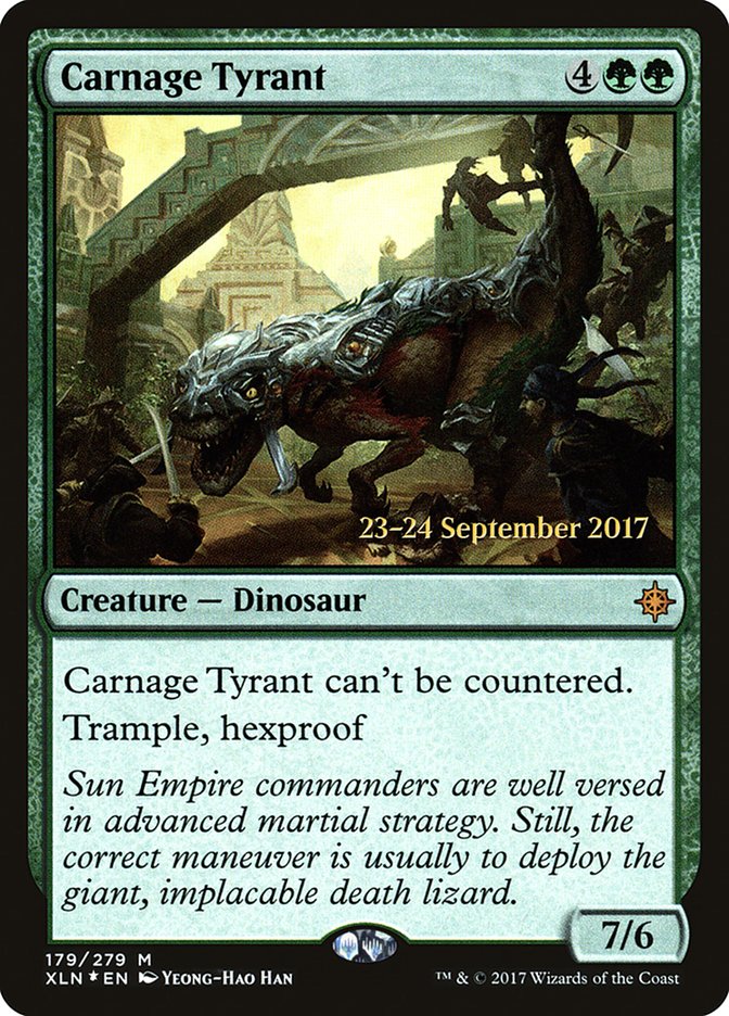 Carnage Tyrant (179) [Ixalan Prerelease Promos] | Odin's Place