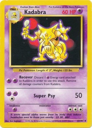 Kadabra (32/102) [Base Set Unlimited] | Odin's Place