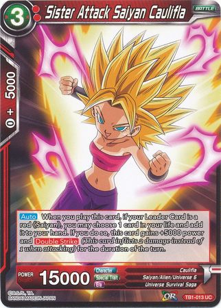 Sister Attack Saiyan Caulifla (TB1-013) [The Tournament of Power] | Odin's Place