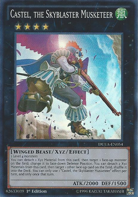 Castel, the Skyblaster Musketeer [DUEA-EN054] Super Rare | Odin's Place