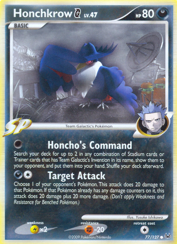 Honchkrow G (77/127) [Platinum: Base Set] | Odin's Place