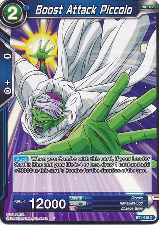 Boost Attack Piccolo (BT1-045) [Galactic Battle] | Odin's Place